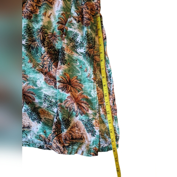 Island Planet elastic waist, Lightweight flowing Tropical Maxi Skirt Sz. M/L - Picture 4 of 13